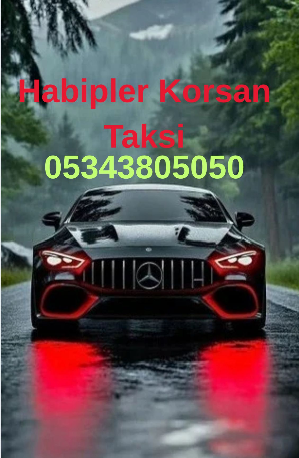 Habipler bölgesinde hizmet veren korsan taksi aracı